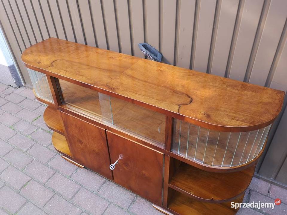 Komoda ARTDECO RTV Niska Orzech Unikat 118 Stara wielkopolskie sprzedam