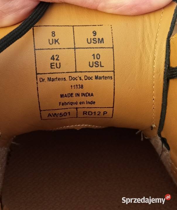 Dr Martens Air Wair męskie buty półbuty skórzane Dr. Martens Sędziszów Małopolski