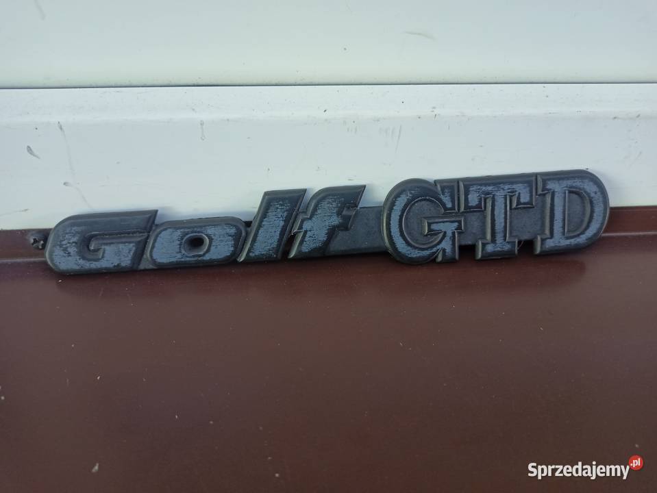 VW Golf MK3 III GTD emblemat na klapę bagażnika Sieradz