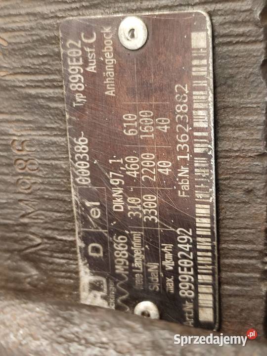 Konsola zaczepu Pitonfix 899E02492 FENDT 924 SCR Wilkowo