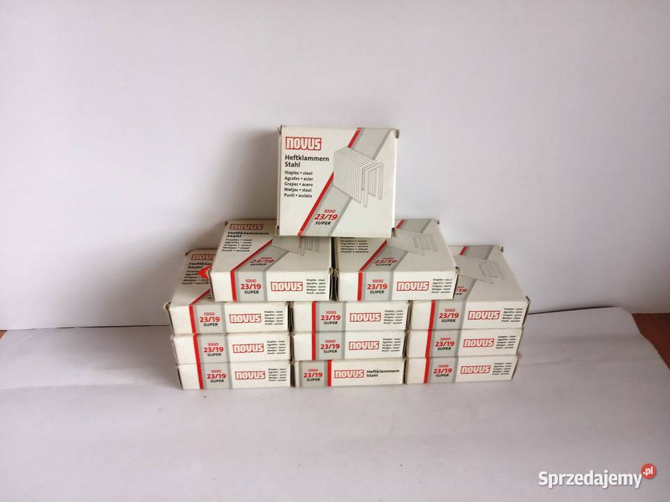 Zszywki do papieru Novus super 2319 nowe 12 op Bełchatów