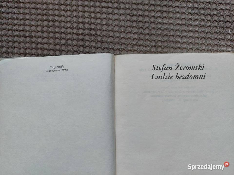 lektura Ludzie bezdomni Stefan Żeromski małopolskie Kraków