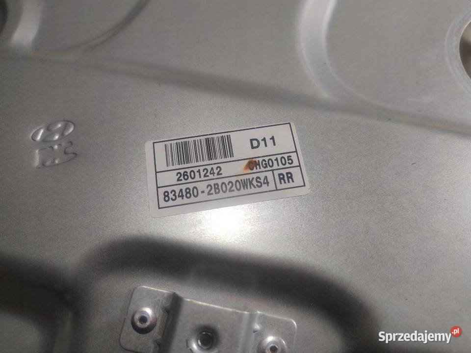 MECHANIZM SZYBY PRAWY TYŁ HYUNDAI SANTA FE II