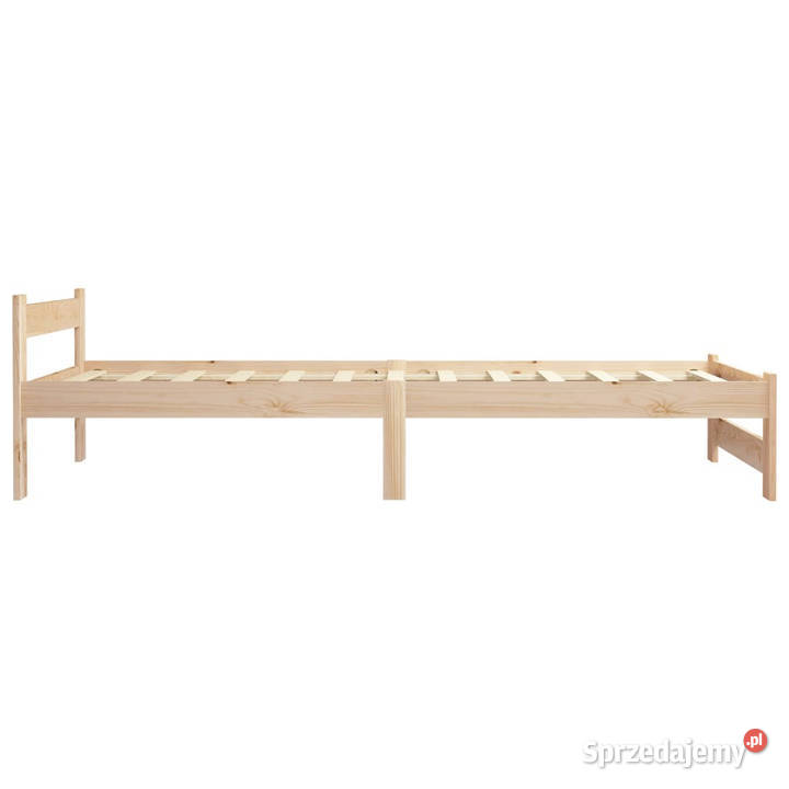 Rama łóżka lite drewno sosnowe 100 x 200 204cm Łóżka