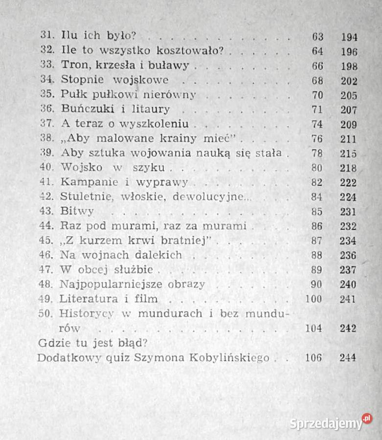 500 zagadek o dawnym wojsku polskim Zdzisław miękka Chełm sprzedam