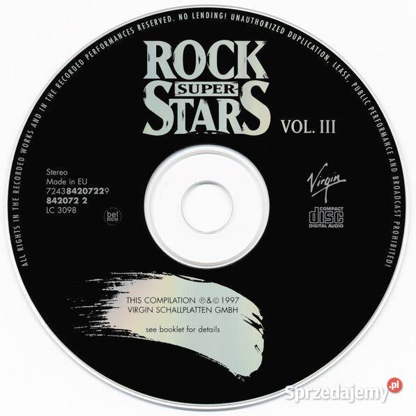 Various Rock Super Stars Vol 3 CD 1997 Virgin CD Biłgoraj