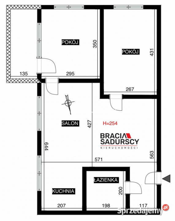 Sprzedaż mieszkania Kraków 554m2 3 pok małopolskie
