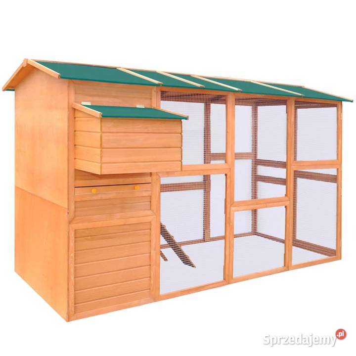 vidaXL Kurnik z drewna 295 x 163 x 170 170411 mazowieckie Warszawa