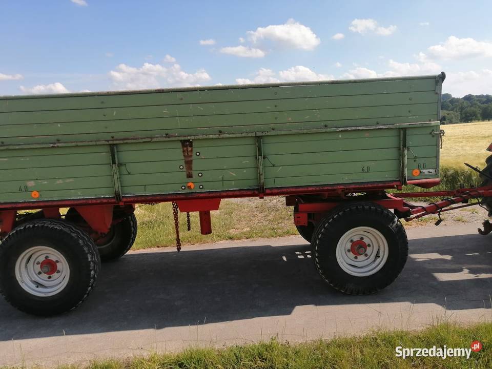 Przyczepa niemiecka 8t wywrotka 3 strony TEBBE nieuszkodzony Witkowo