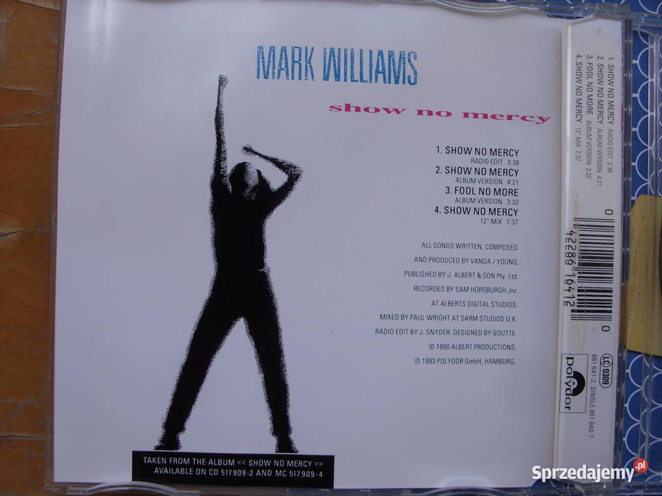 Singiel CD MARK WILLIAMS SHOW NO MERCY 1999 Wołów sprzedam