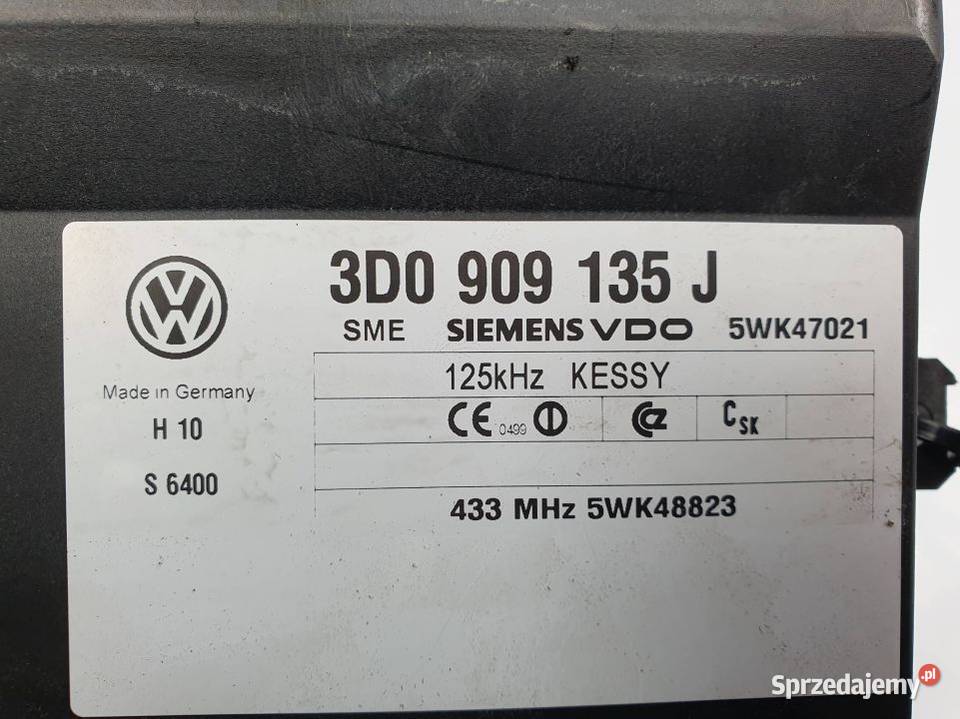 MODUŁ VOLKSWAGEN TOUAREG 3D0909135J Lipno sprzedam