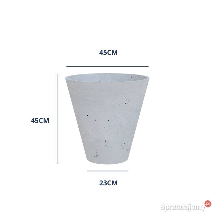 DONICA Betonowa 23x45x45 Na Kwiaty Donice Gdów