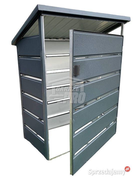 Wiata śmietnikowa 1x05m antracyt Schowek Gdańsk