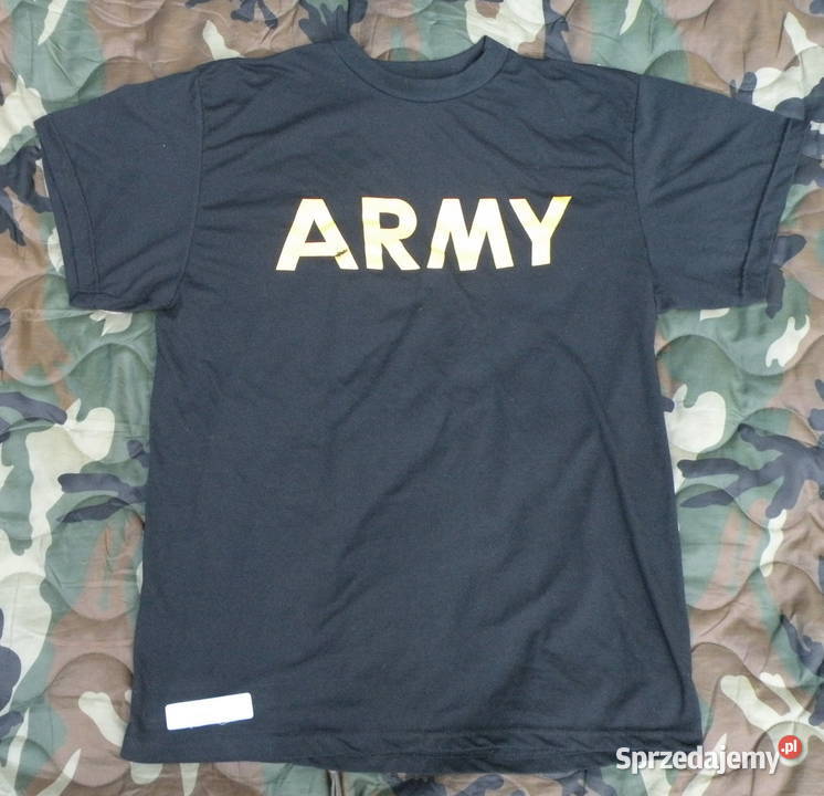 Koszulka Us Army medium czarna dolnośląskie Wrocław