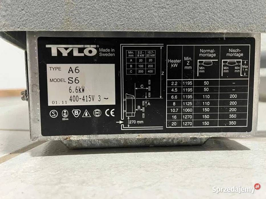 Piec do sauny fińskiej suchej duży 6kw 6kv Pozostałe Zielona Góra sprzedam