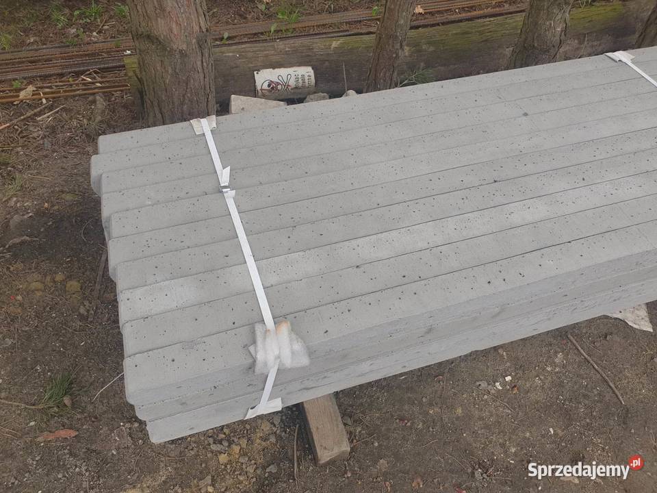 słupki betonowe Długość 180 mb Karmanowice