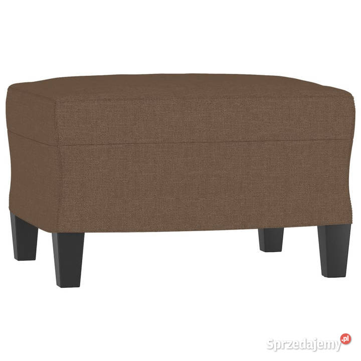 3osobowa sofa z podnóżkiem brązowy 180 tkaniną Warszawa