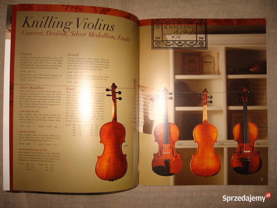 Knilling 2001 String Instruments catalog katalog