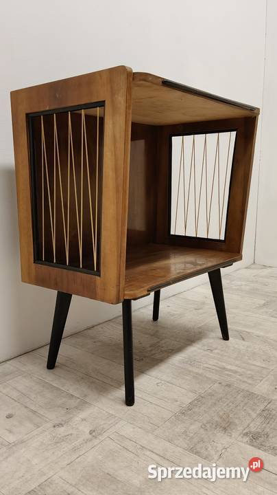 stolik radiowy PRL żyłki patyczak vintage design Radomsko