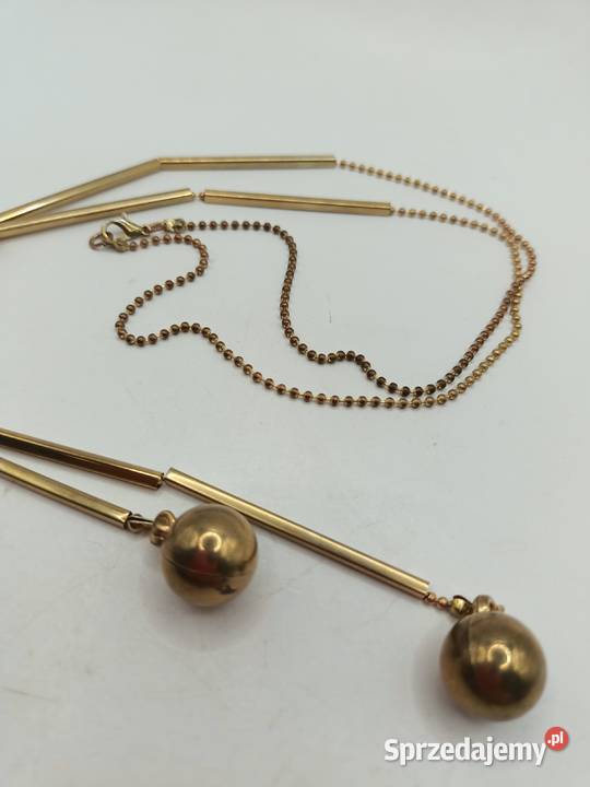 Naszyjnik z złotymi bombkami Naszyjniki