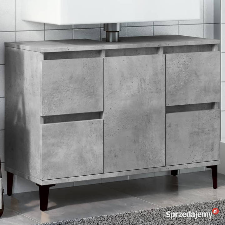 Szafka pod umywalkę szarość betonu 80x33x60 mazowieckie Warszawa