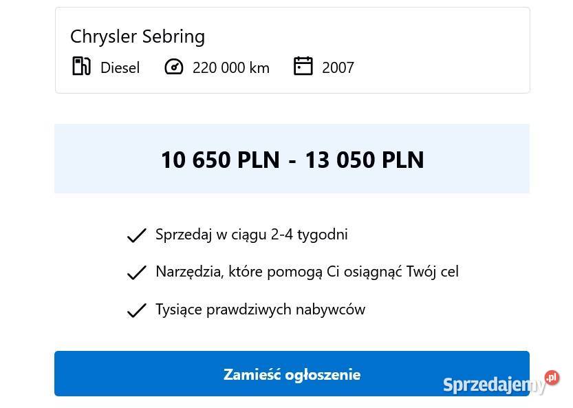 Chrysler Sebring 20 CRD i Honda Stream 17 dwa elektrochrom. lusterka boczne Opole sprzedam