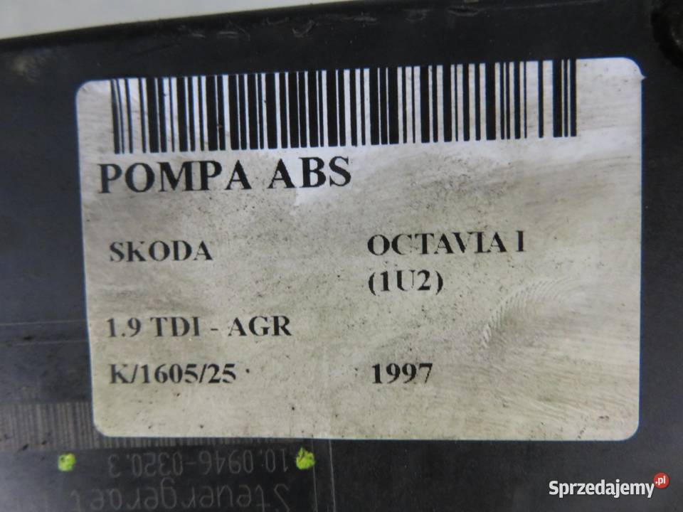 POMPA ABS SKODA OCTAVIA I 1J0614117A 1J0907379