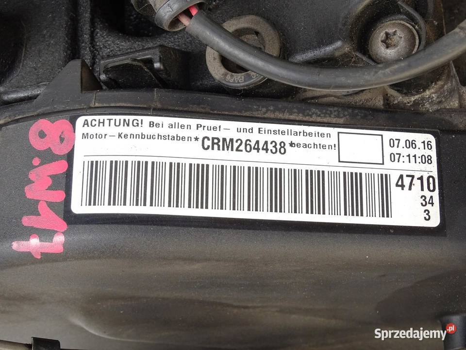 SILNIK CRM 20 TDI 150 GOLF VII A3 LEON III Silniki kompletne