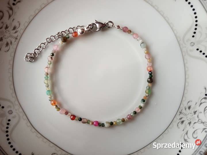Bransoletka na rękę z kamieni naturalnych agat małopolskie Kocmyrzów