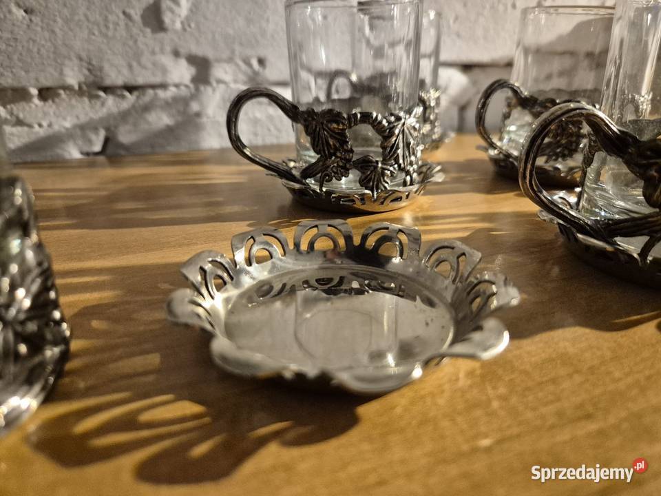 Zestaw koszyk do szklanek z podstawkami śląskie Racibórz