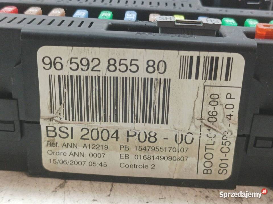 SKRZYNKA BSI 9659285580 P0800 Citroen C4 I świętokrzyskie