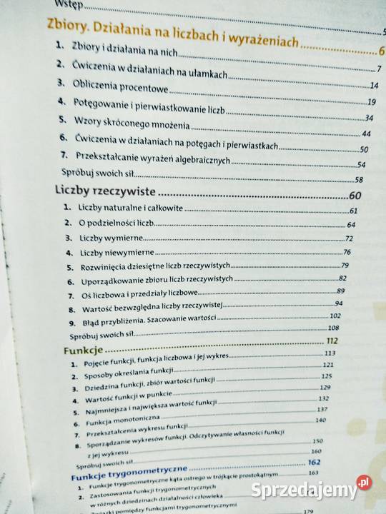 Matematyka ciekawi świata podręcznik operon Warszawa sprzedam