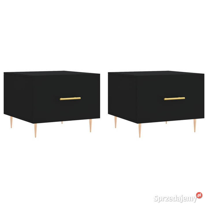 Stoliki kawowe 2 czarne 50x50x40 WM829367 Warszawa