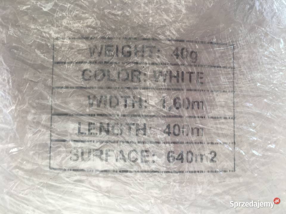 Wigofil OEKOTEX 100 40G szer 16 m 400 mb Bielsko-Biała