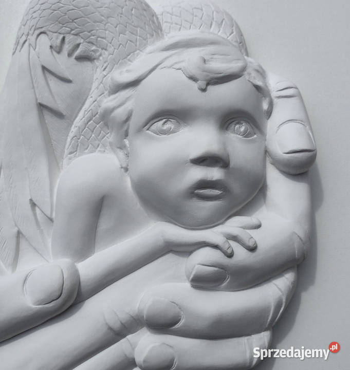 ANIOŁEK Płaskorzeźba FIGURKA ANIOŁ STRÓŻ Dziecko podlaskie Białystok sprzedam