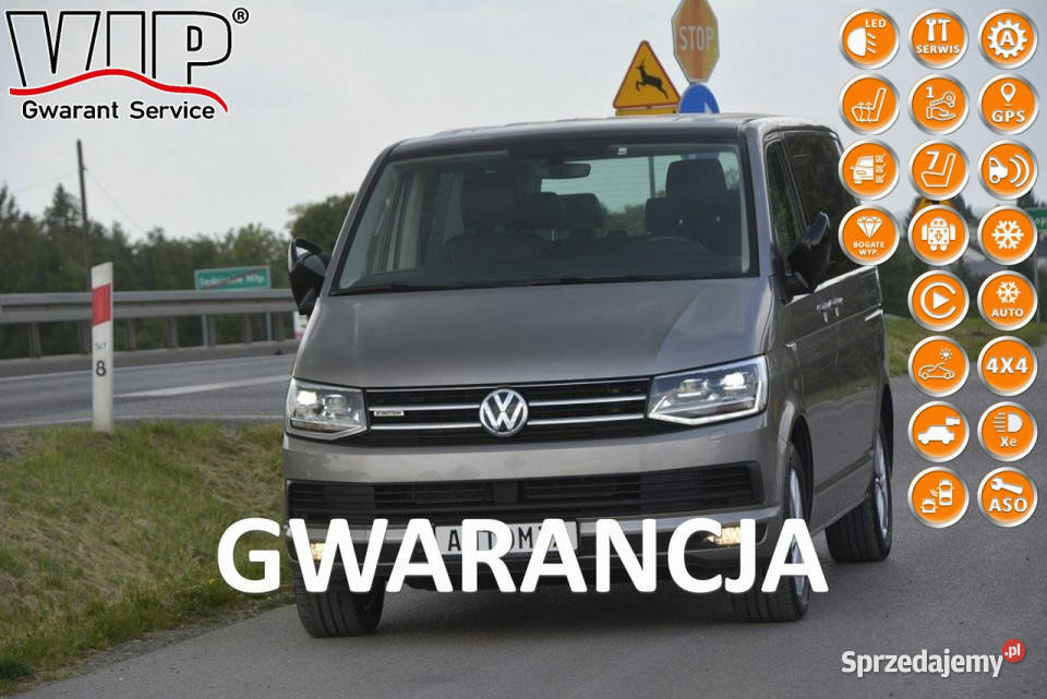 Volkswagen Multivan 20TDI 4x4 DSG automat czujnik deszczu Sędziszów Małopolski