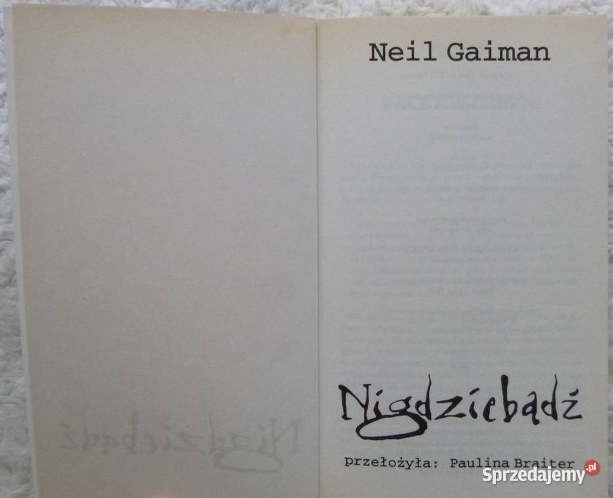Nigdziebądź Neil Gaiman mazowieckie sprzedam