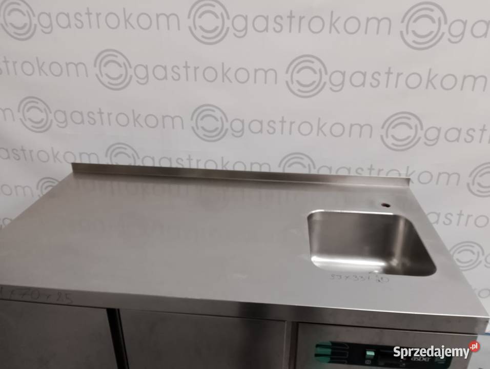 Stół chłodniczy ze zlewem 2drzwiowy Asber