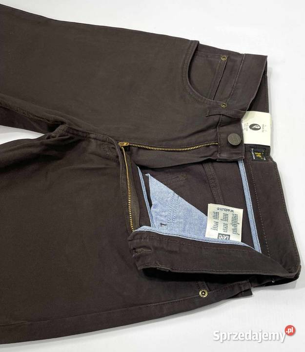 Spodnie męskie Lee Brooklyn Straight Brown W30 Pisz