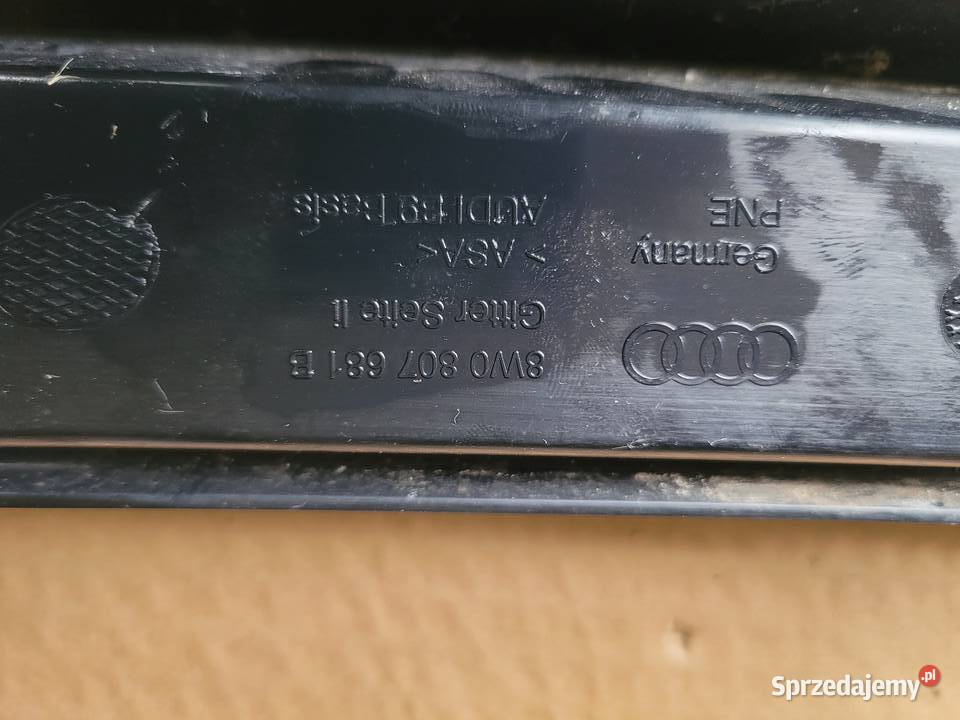 Kratki zderzaka audi a4 b9 2016r stan oryginalne Łagów