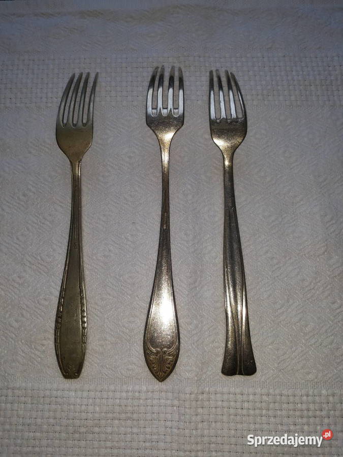 widelce posrebrzane zdobione antyk cudo pomorskie sprzedam
