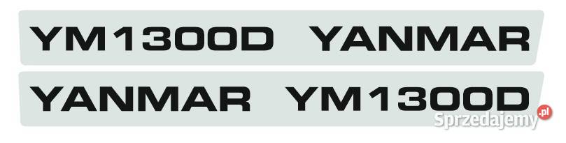 Naklejki napis YANMAR YM 1300D 2 małopolskie Kamionna
