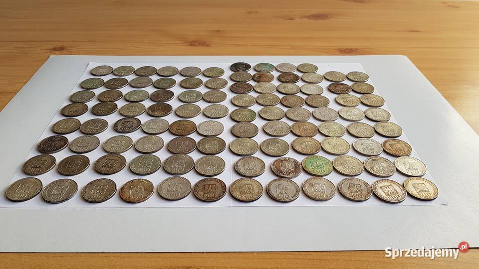 100 x 200 XXXlecia PRL 1974 mapka Ag srebro 625 Dąbrowa Górnicza