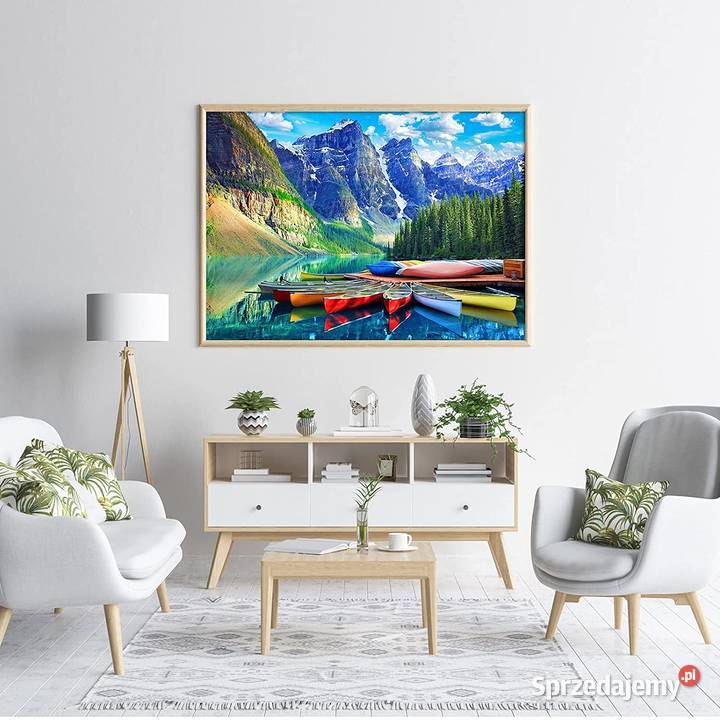 Puzzle 1000 el Huadada krajobraz kajaki jeziora Cieszyn