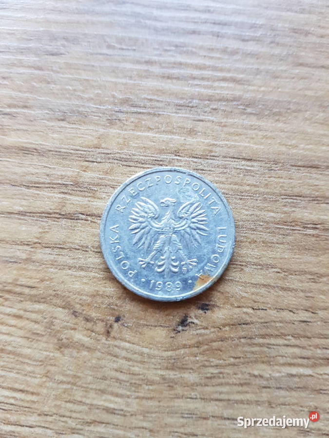 5 złotych moneta ze znakiem mennicy 1989r Golina sprzedam