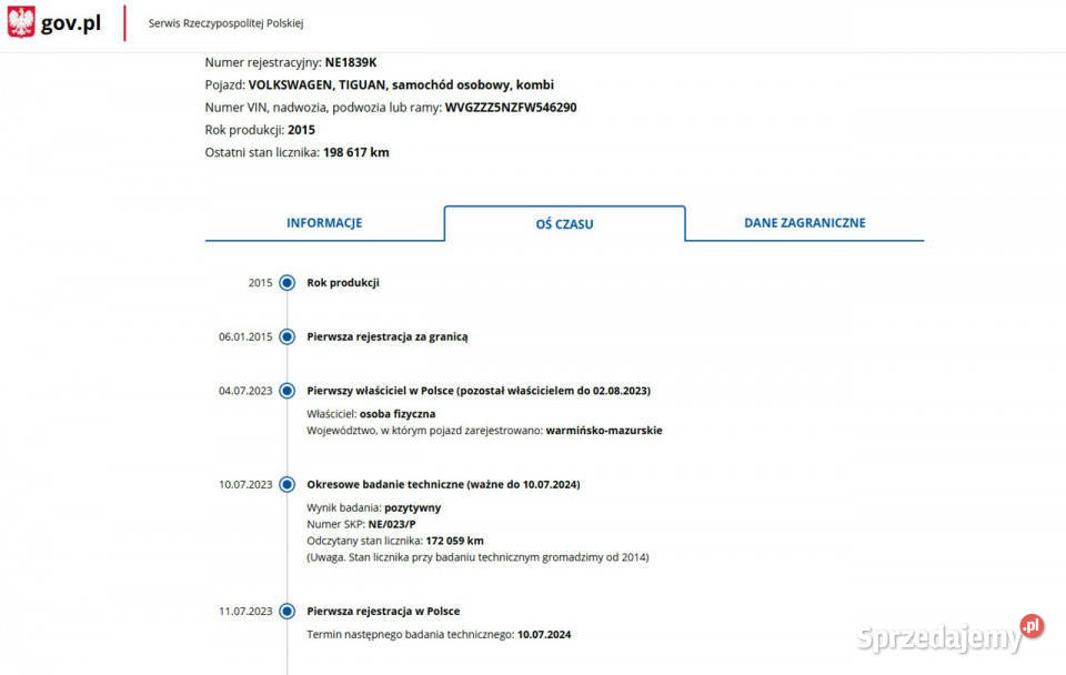 Volkswagen Tiguan 20 Diesel Moc 177 RLine Elbląg