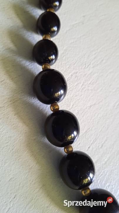 CZARNE KORALE CZARNY SZLIFOWANY KAMIEŃ GRANITU wielkopolskie Piła sprzedam