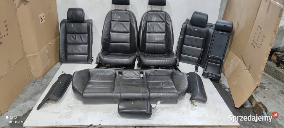 FOTEL FOTELE KOMPLET AUDI A6 C6 SKÓRA FULL 4 śląskie Przystajń