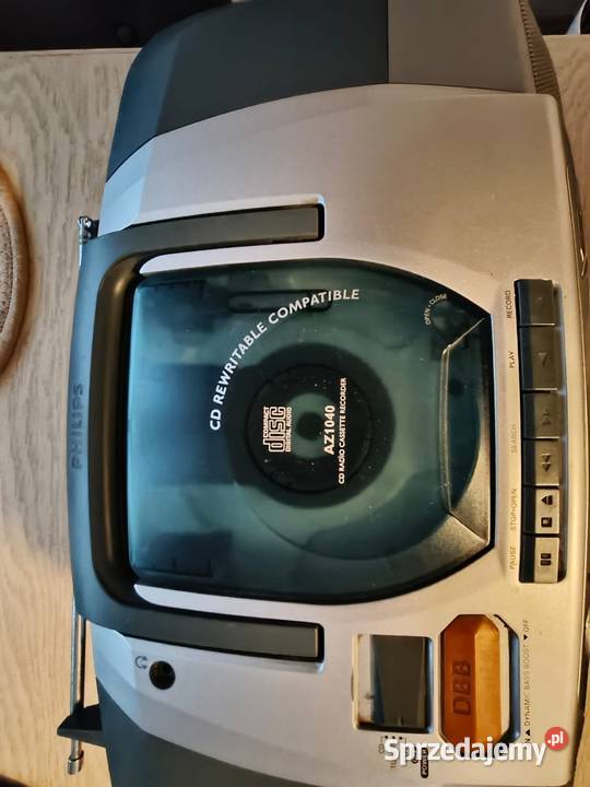 Boombox Philips AZ 1040 XBass CD FM digital Elektronika Tychy sprzedam