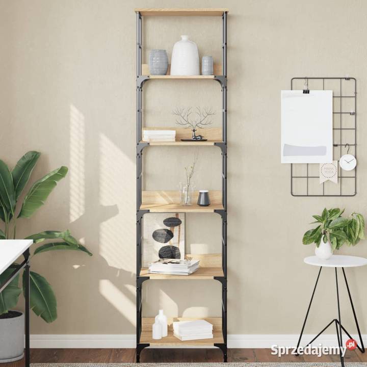 vidaXL Regał na książki Sonoma Oak 50x33x1885 mazowieckie Warszawa